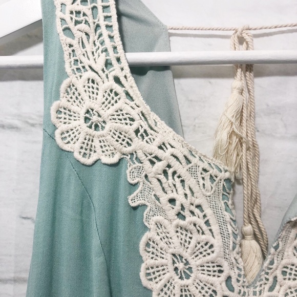 Sage Lace Dress - Picture 8 of 9